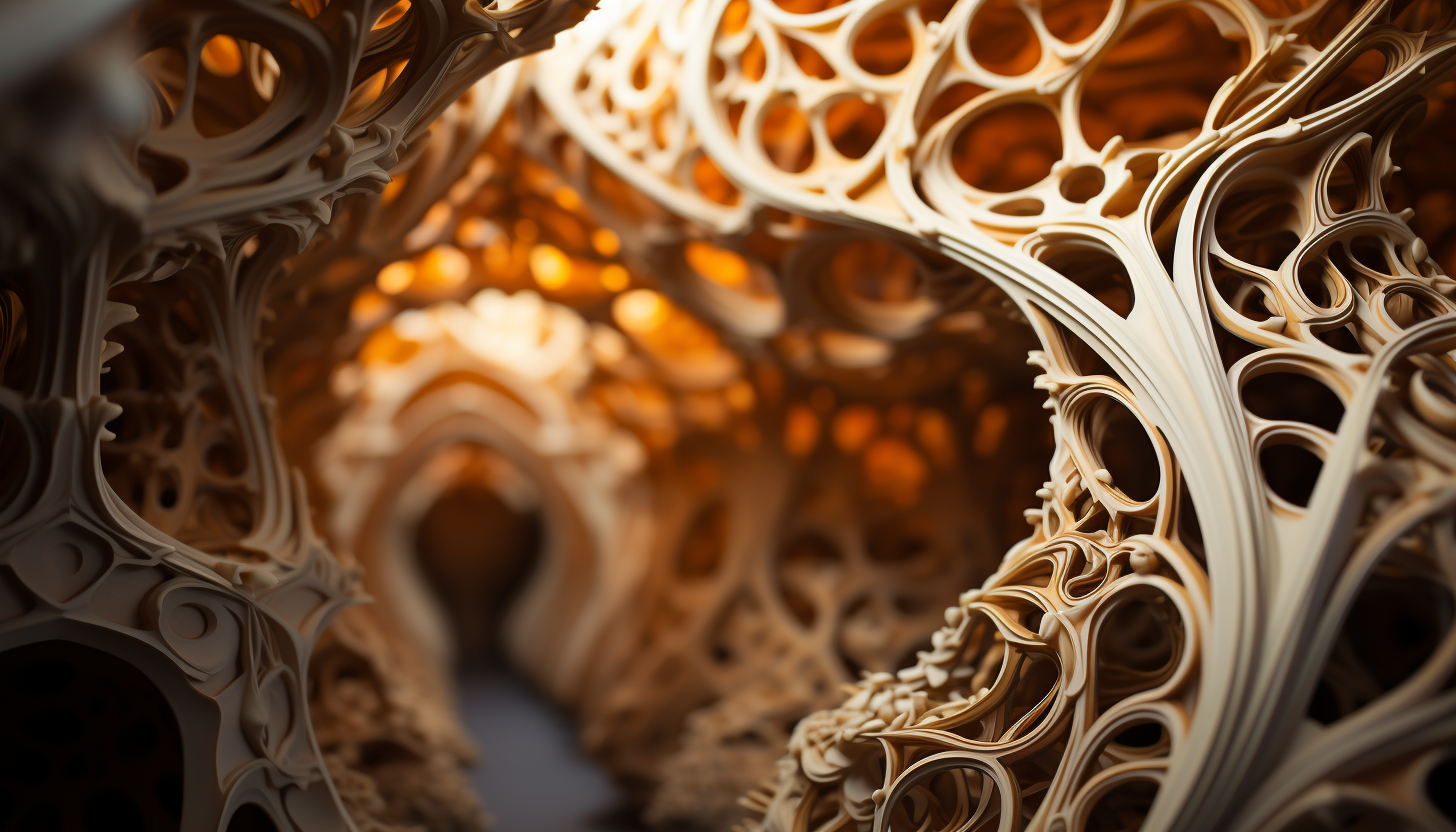 The intricate architecture of a beehive, seen up close.