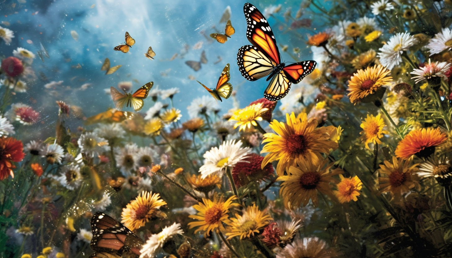 The harmonious buzz and flutter of a butterfly garden.