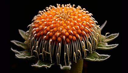 Images of otherworldly plants or flowers that don't exist in reality.