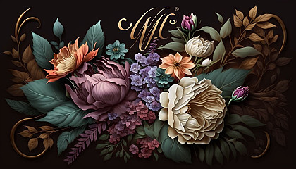 A composition of flowers, which are often associated with femininity and beauty, with a message of appreciation for all the women in our lives.