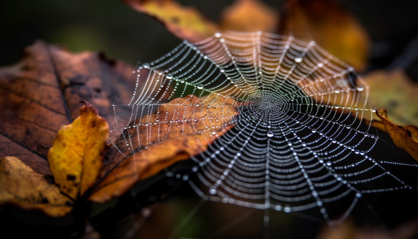 Patterns in nature, like the intricate design of a spider's web, the symmetry of a snowflake, or the geometry of a honeycomb.