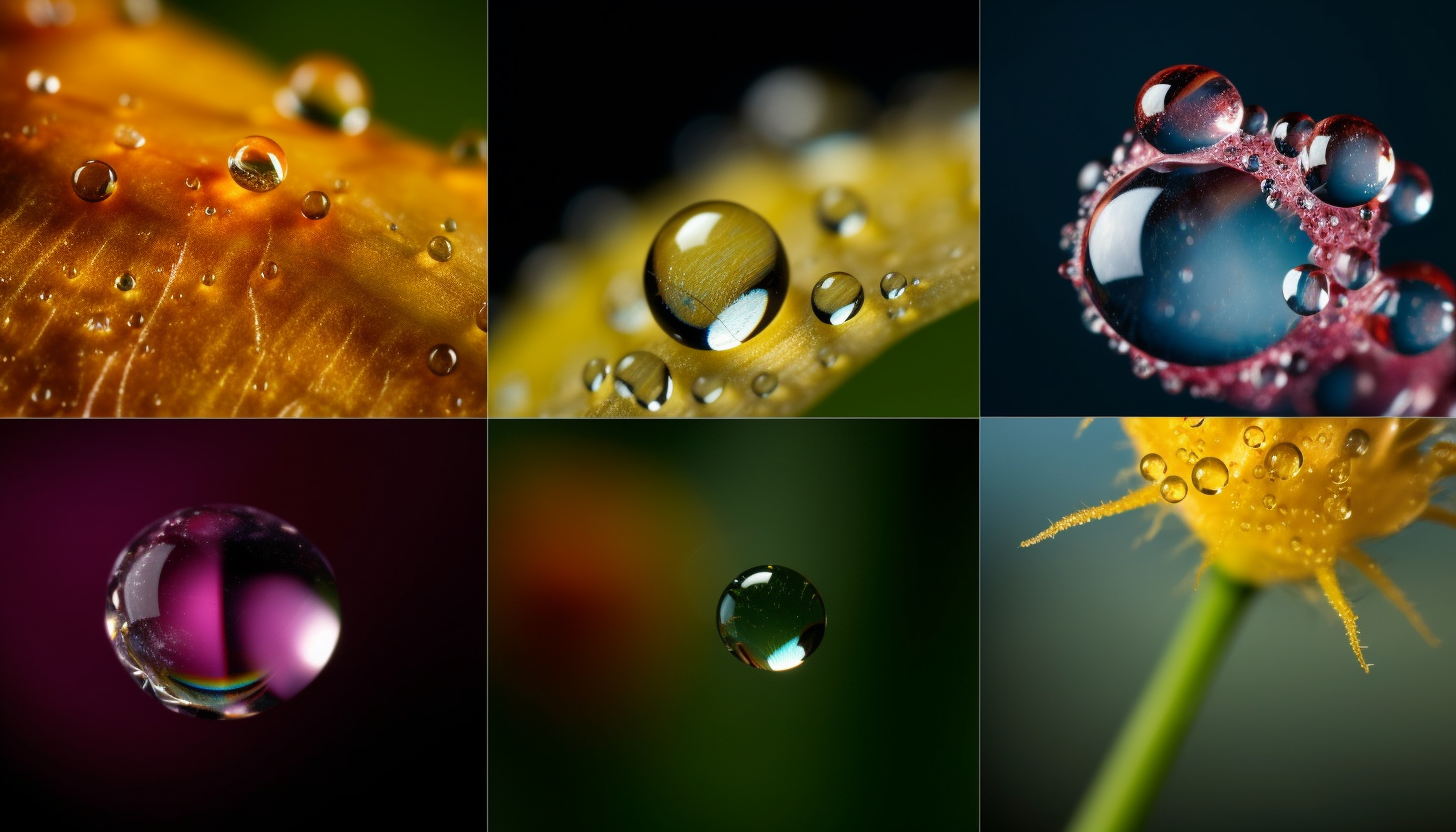 Macro shots of insects, flowers, or dewdrops, highlighting the unseen world around us.