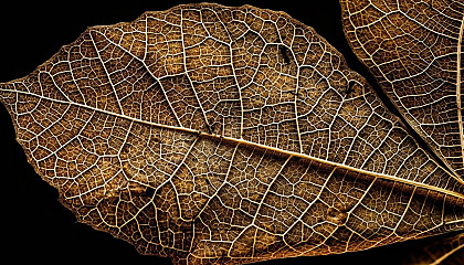 Intricate patterns found in nature, like spiderwebs, leaf veins, or fractals.