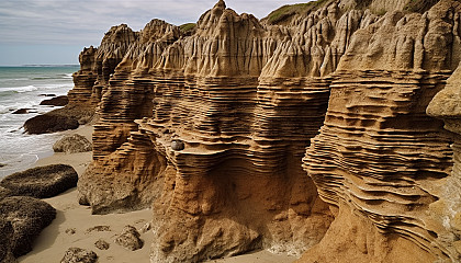 Unusual rock formations, displaying the power of erosion and geological processes.