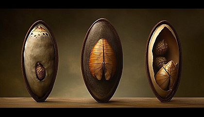 The stunning transformation of a cocoon into a butterfly.