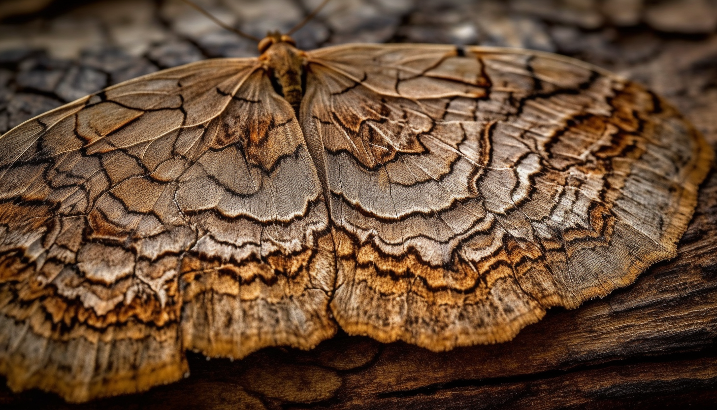 Intricate, abstract patterns found in nature, like tree bark or butterfly wings.