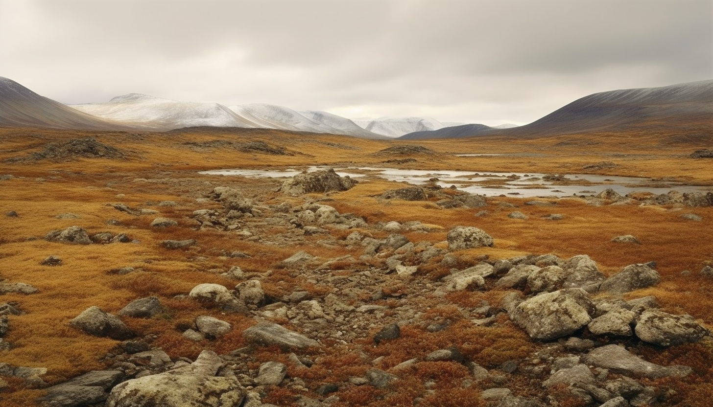 The stark beauty of a barren tundra.