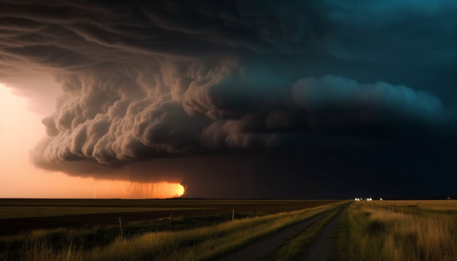 Weather phenomena such as tornadoes, lightning storms, or foggy landscapes.