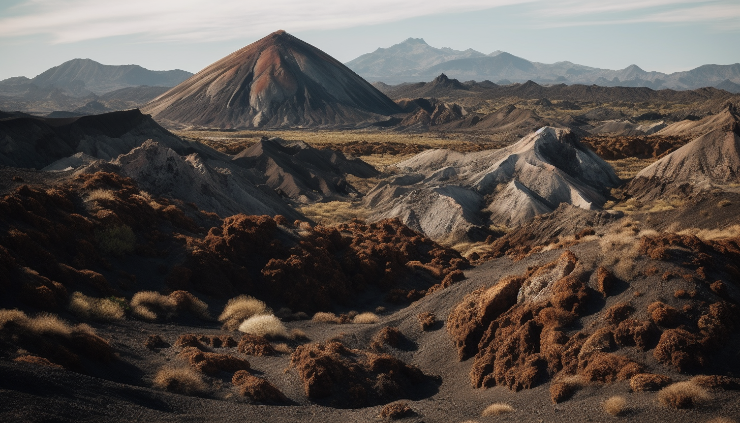 Volcanic landscapes with striking lava flows and unique geological formations.