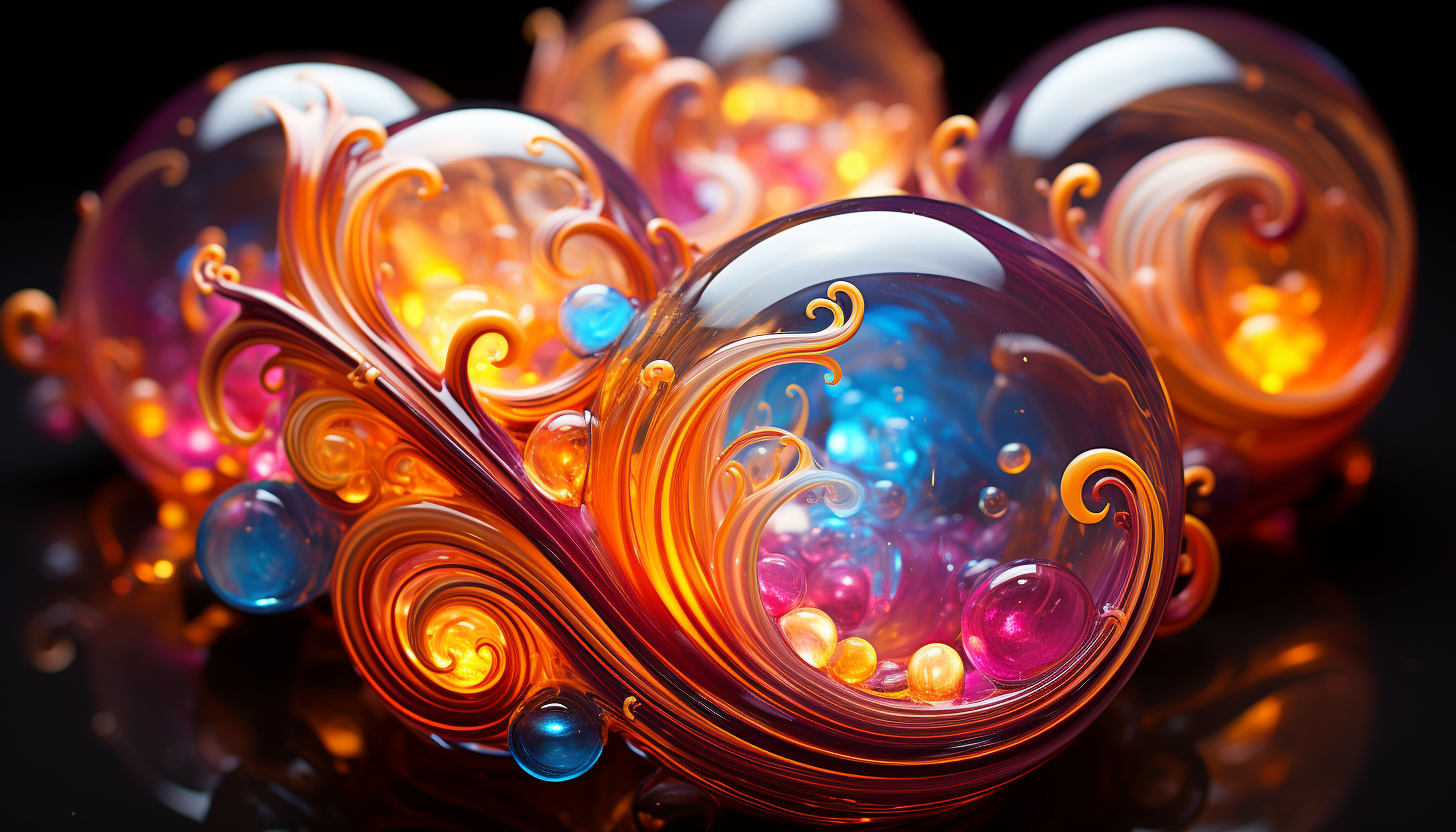 The magical, kaleidoscopic patterns of a soap bubble.