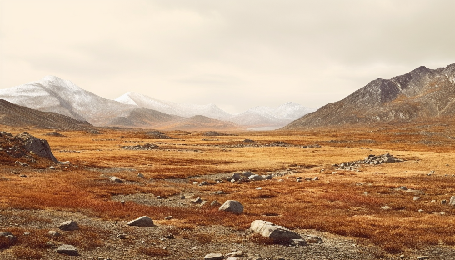 The stark beauty of a barren tundra.