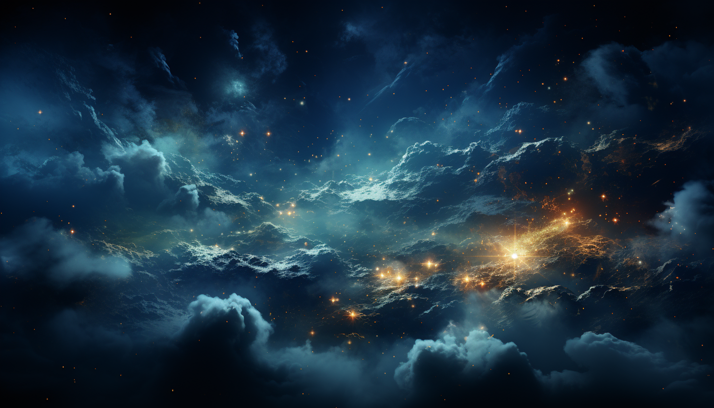 The Milky Way arching across the night sky, filled with stars, planets, and celestial phenomena.