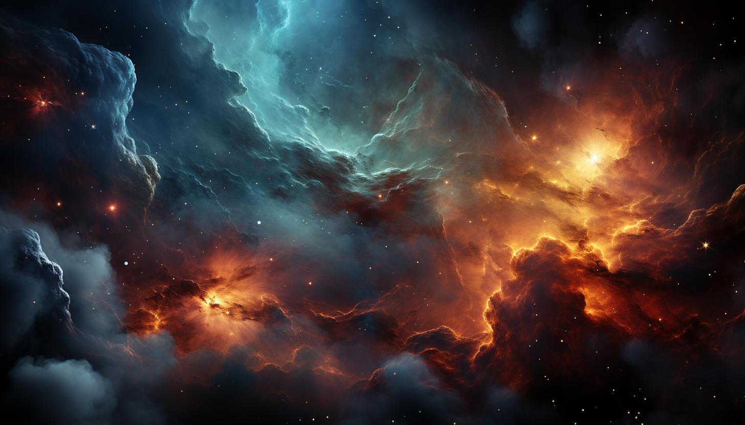 A vibrant nebula, captured in all its colorful splendor in deep space.