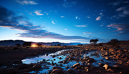 The Milky Way sprawling across the night sky in a remote location.