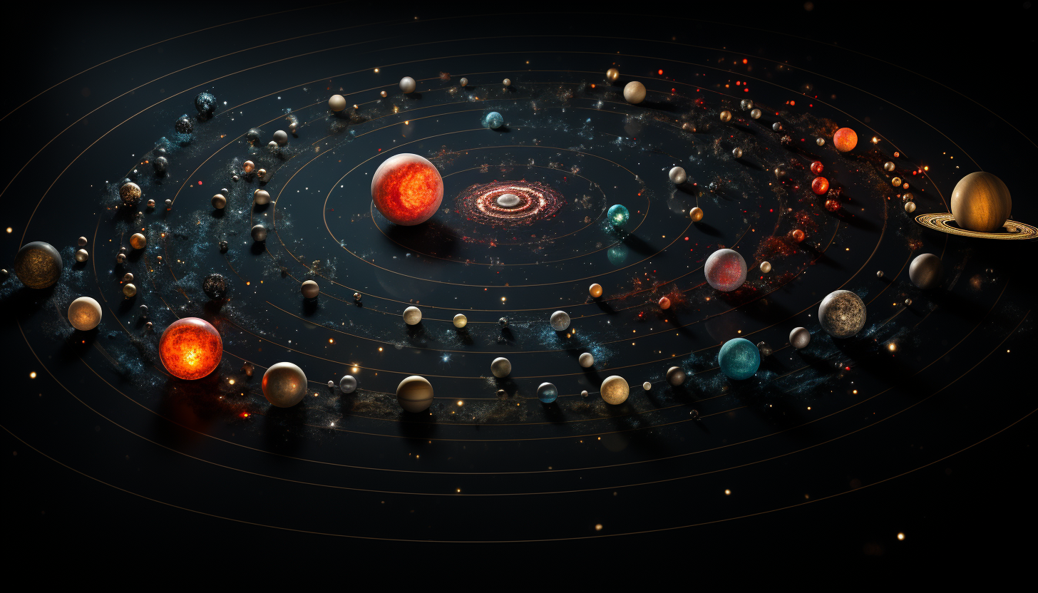 An array of galaxies captured in one frame, highlighting their varying shapes and luminosities.