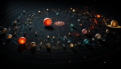 An array of galaxies captured in one frame, highlighting their varying shapes and luminosities.