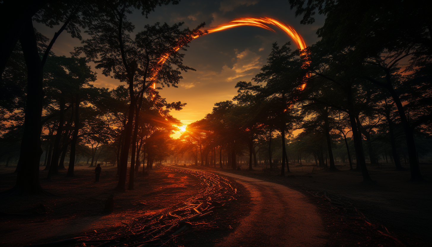 A breathtaking solar eclipse observed from a unique vantage point.