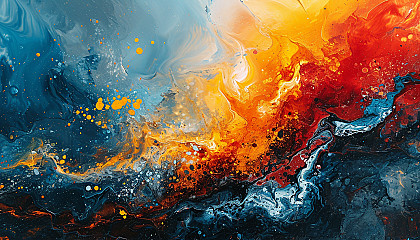 abstract colorful art