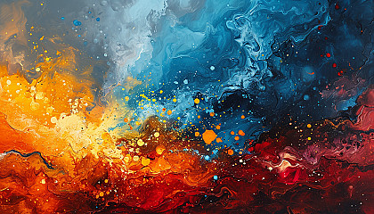 abstract colorful art