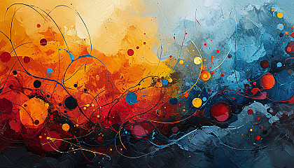 abstract colorful art