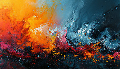 abstract colorful art