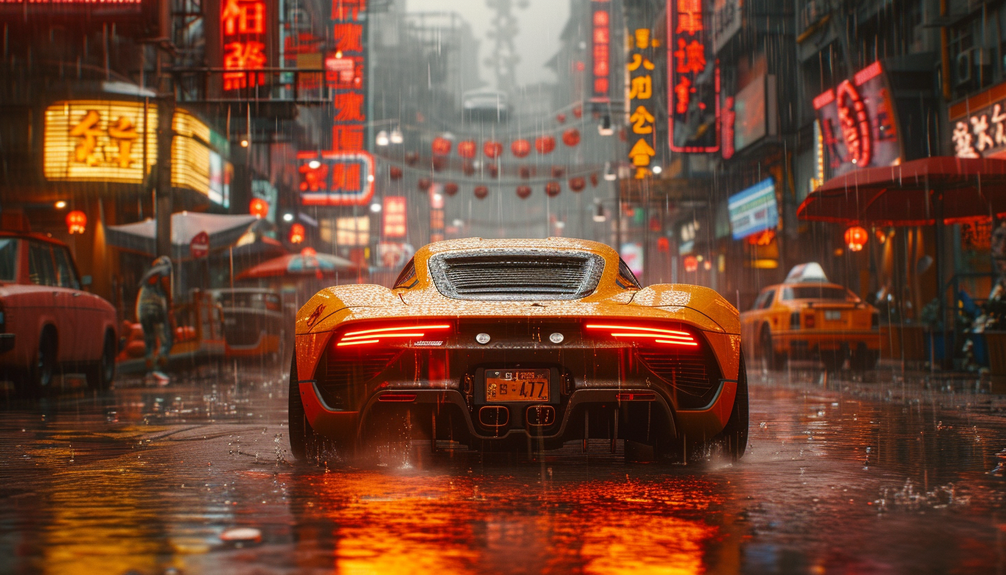 Take a journey to a cyberpunk cityscape, where neon signs and futuristic technology coexist in a gritty, dystopian metropolis.