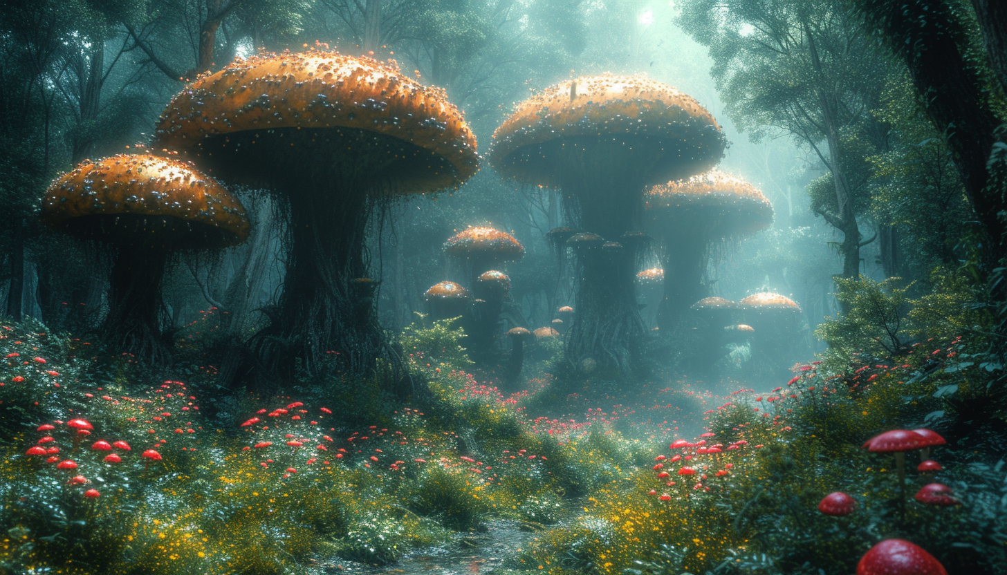 Traverse an alien world with surreal landscapes, bizarre flora, and strange creatures that defy earthly conventions.