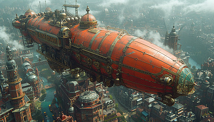 Enter a world of retro-futuristic airships, clockwork contraptions, and steam-powered wonders, where the past and future collide in a steampunk adventure.