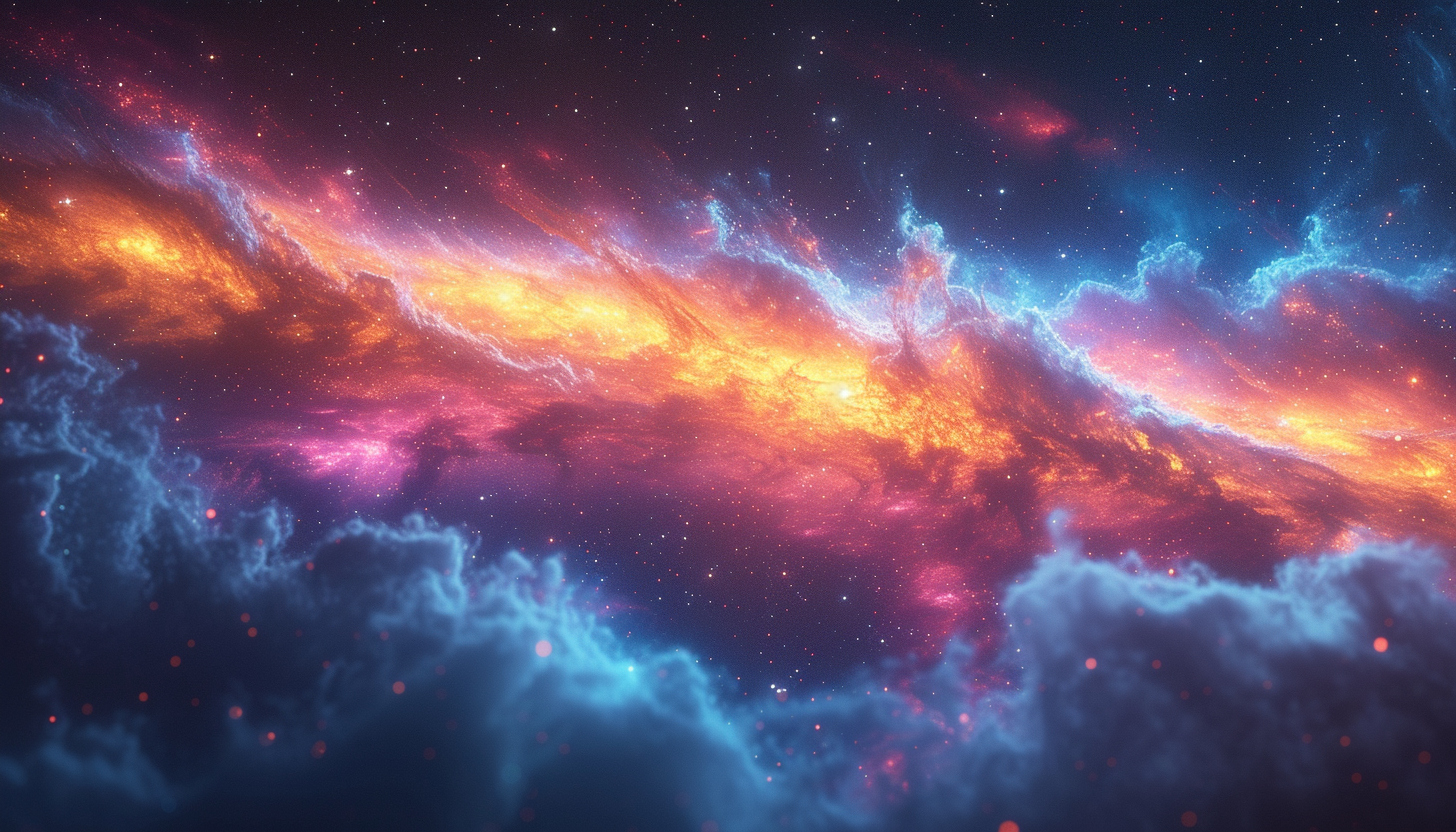 Imagine an app icon inspired by the cosmos, with swirling galaxies, distant stars, and a sense of cosmic wonder.