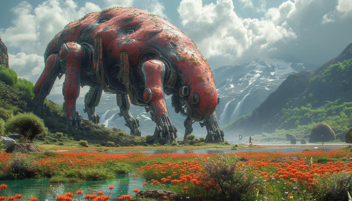 Traverse an alien world with surreal landscapes, bizarre flora, and strange creatures that defy earthly conventions.