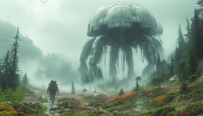 Traverse an alien world with surreal landscapes, bizarre flora, and strange creatures that defy earthly conventions.