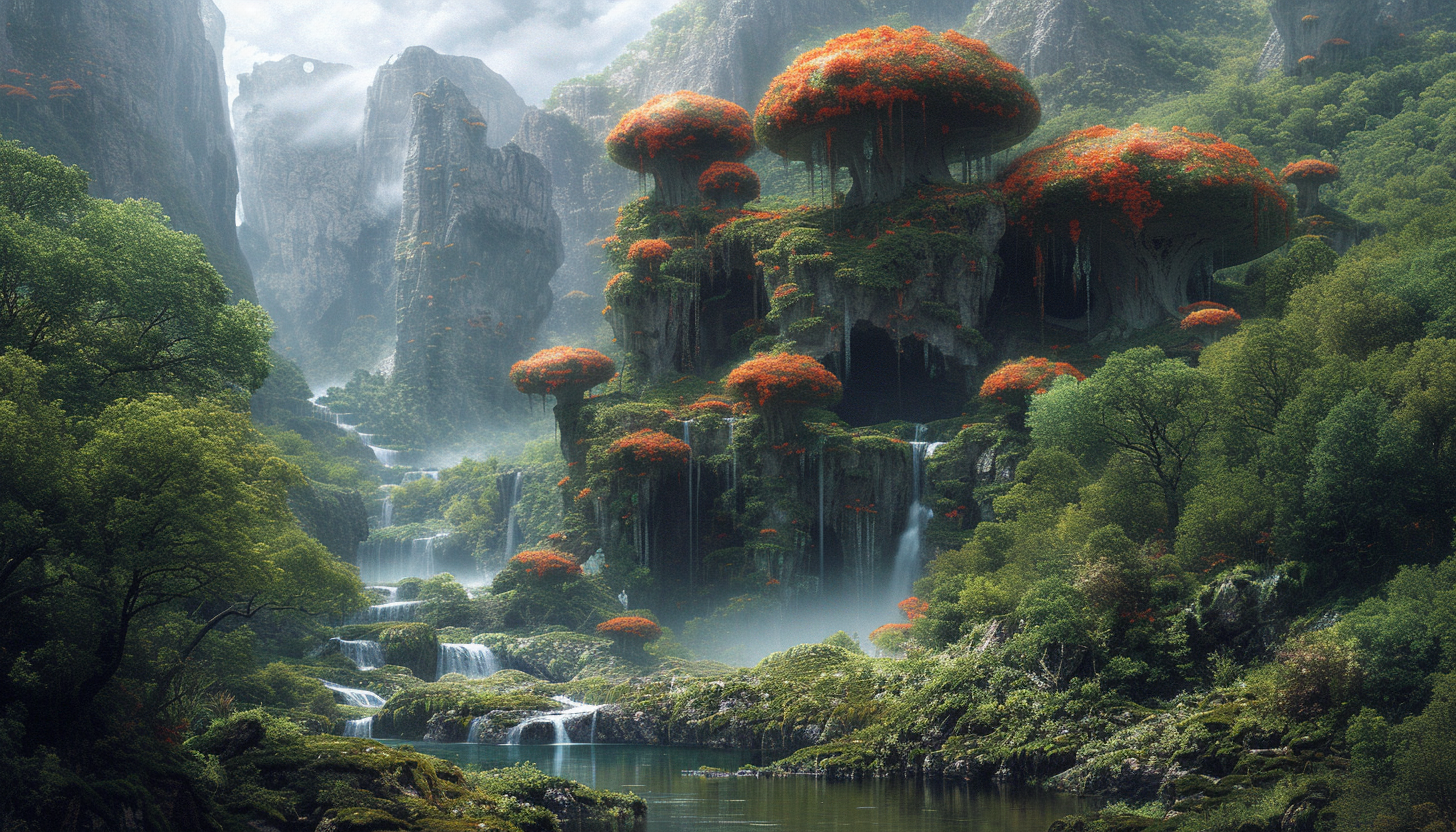 Traverse an alien world with surreal landscapes, bizarre flora, and strange creatures that defy earthly conventions.