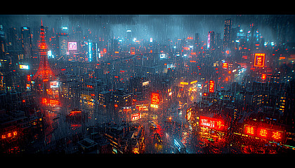 Take a journey to a cyberpunk cityscape, where neon signs and futuristic technology coexist in a gritty, dystopian metropolis.
