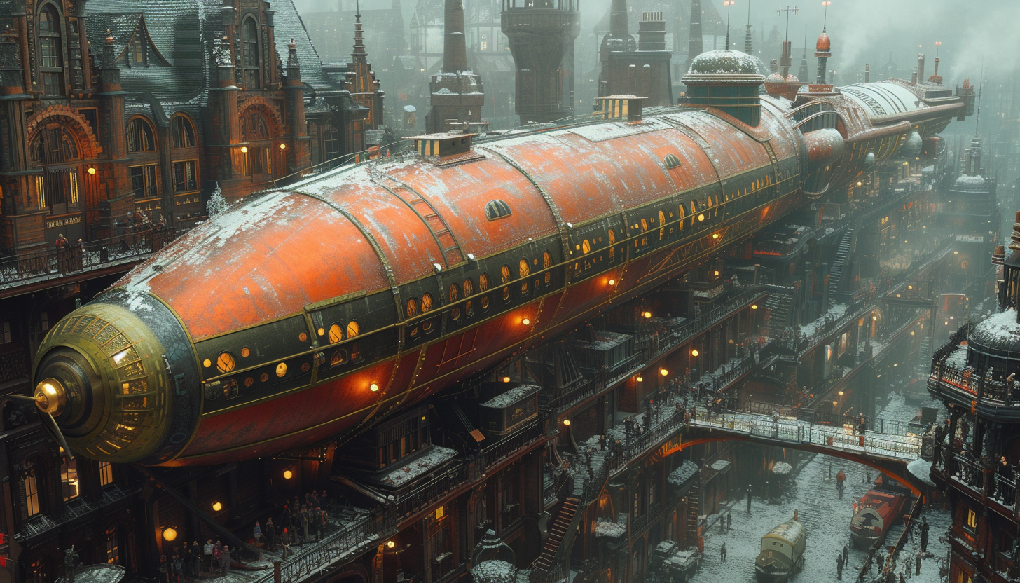 Enter a world of retro-futuristic airships, clockwork contraptions, and steam-powered wonders, where the past and future collide in a steampunk adventure.