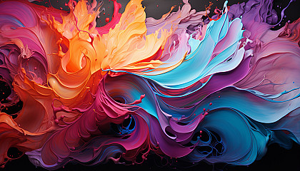 abstract colorful art