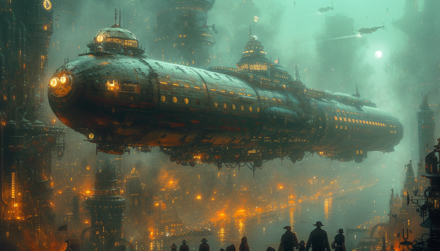 Enter a world of retro-futuristic airships, clockwork contraptions, and steam-powered wonders, where the past and future collide in a steampunk adventure.