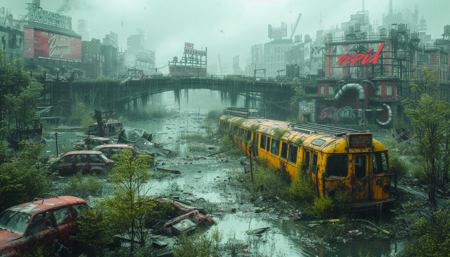 Survive a post-apocalyptic wasteland, navigating the ruins of once-thriving cities, scavenging for resources, and forging bonds in a world on the brink.