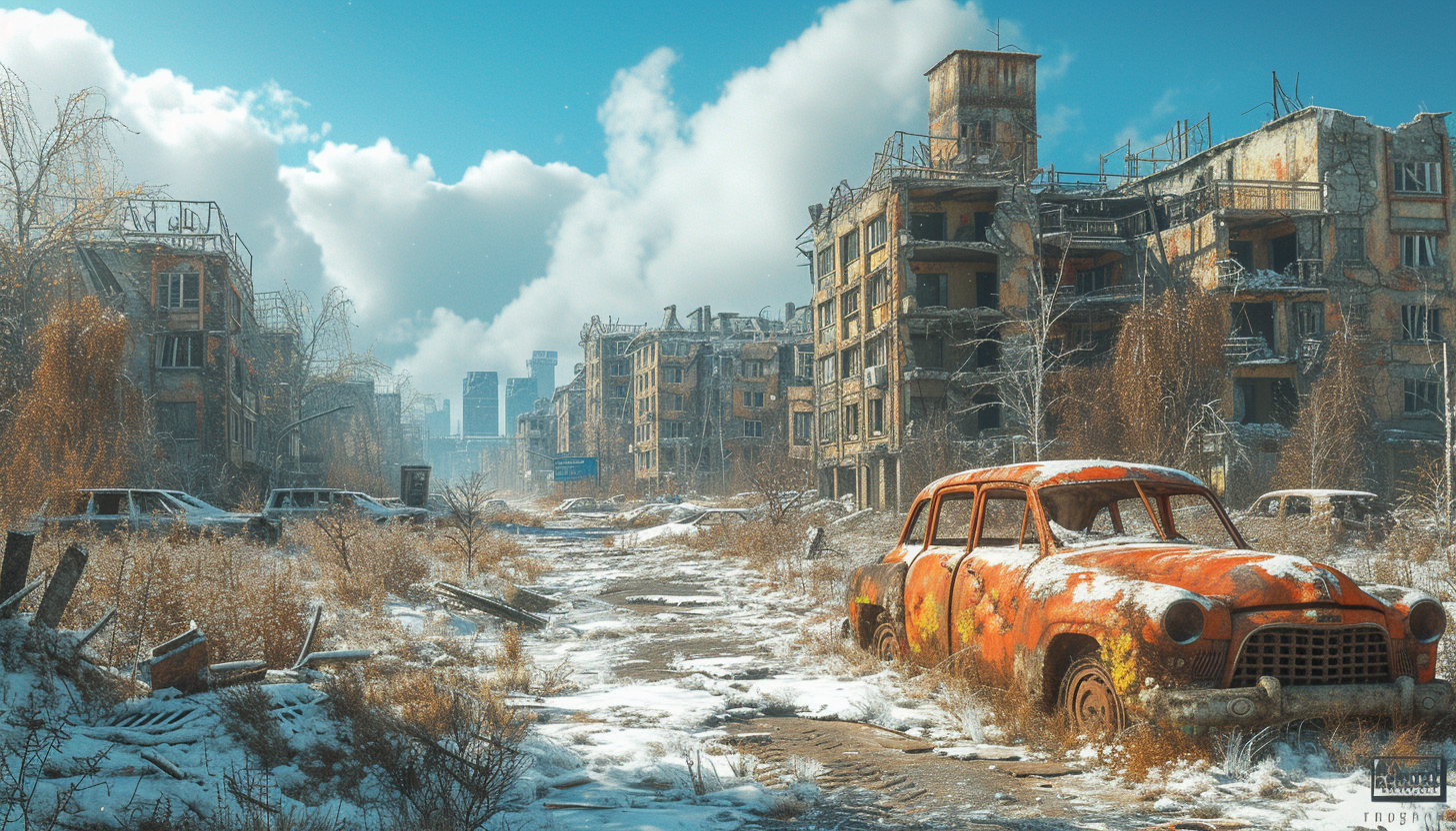 Survive a post-apocalyptic wasteland, navigating the ruins of once-thriving cities, scavenging for resources, and forging bonds in a world on the brink.