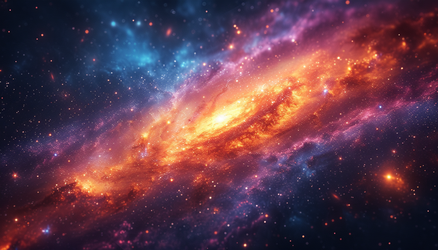 Imagine an app icon inspired by the cosmos, with swirling galaxies, distant stars, and a sense of cosmic wonder.