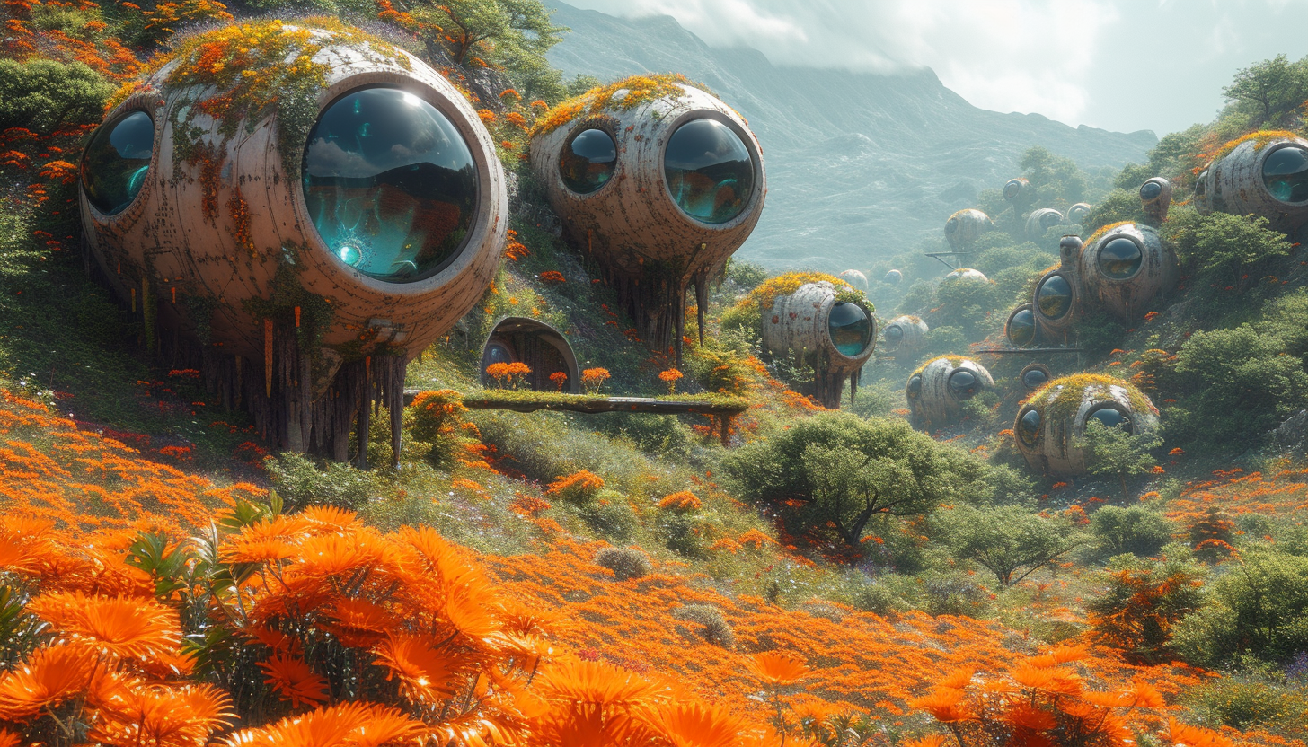 Traverse an alien world with surreal landscapes, bizarre flora, and strange creatures that defy earthly conventions.