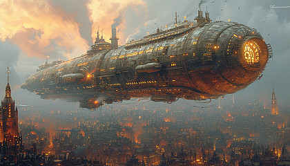 Enter a world of retro-futuristic airships, clockwork contraptions, and steam-powered wonders, where the past and future collide in a steampunk adventure.