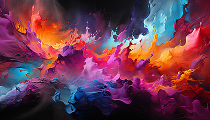 abstract colorful art