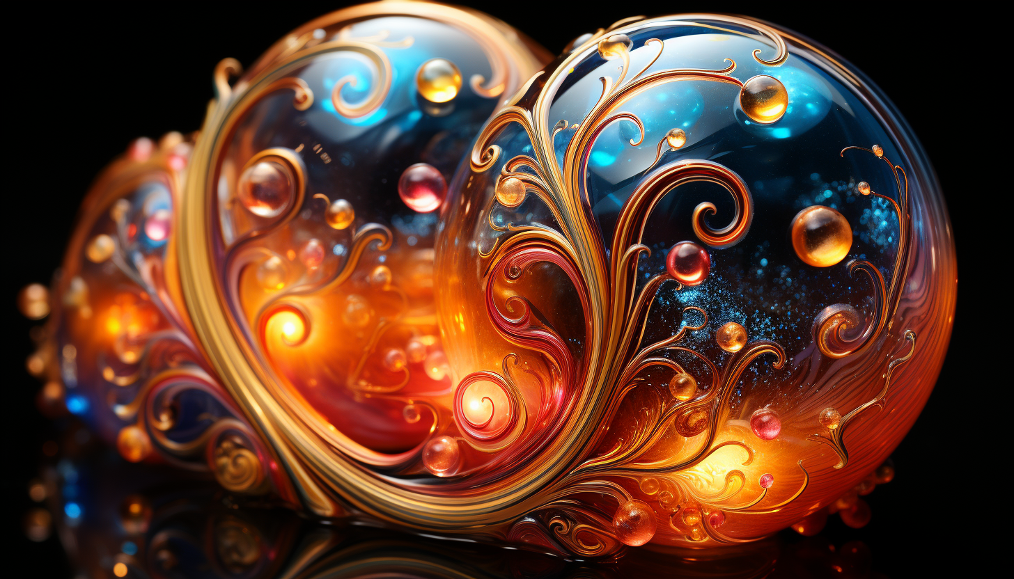 The magical, kaleidoscopic patterns of a soap bubble.