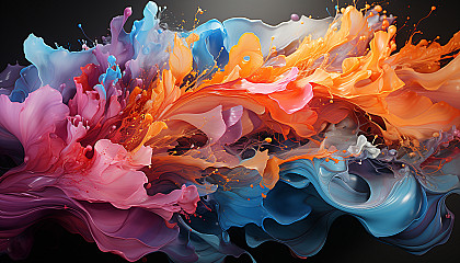 abstract colorful art