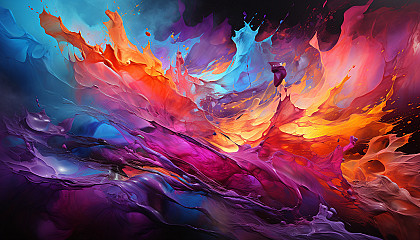 abstract colorful art