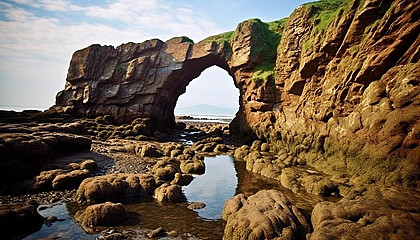 Striking rock arches formed by centuries of erosion.