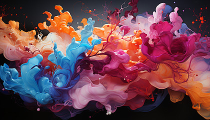 abstract colorful art